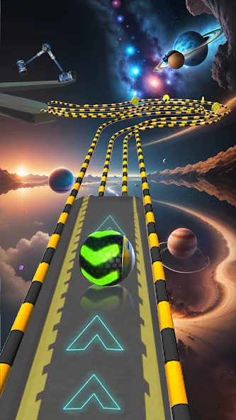 Space Rolling Balls Race screenshot 3
