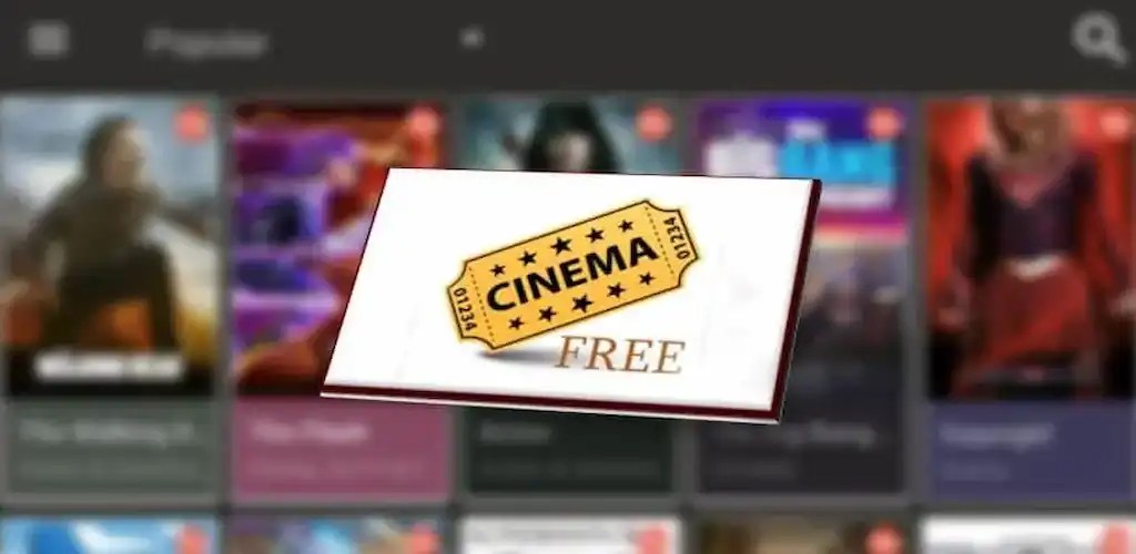 Cinema HD search results screen