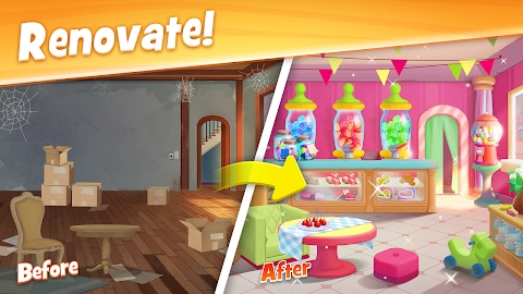 Town Story: Renovation & Match-3 Puzzle Game screenshot 2