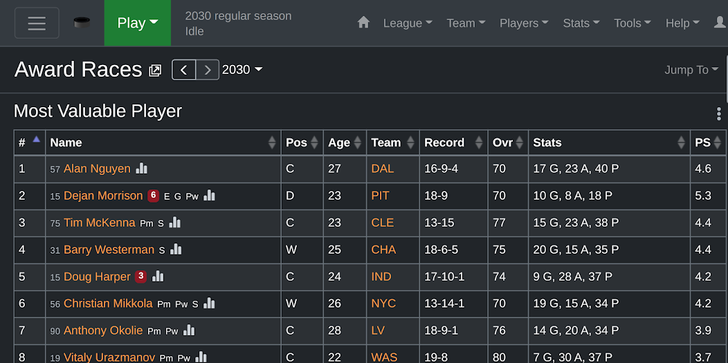 ZenGM Hockey screenshot 4