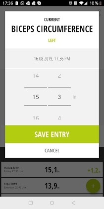 aktiBody Weight, Bodyfat, Muscle Development Screenshot 2