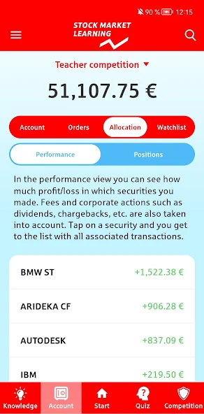 Planspiel Börse Screenshot 2