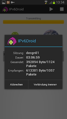 IPv6Droid screenshot 1