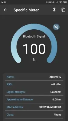 Bluetooth Signal Meter screenshot 3