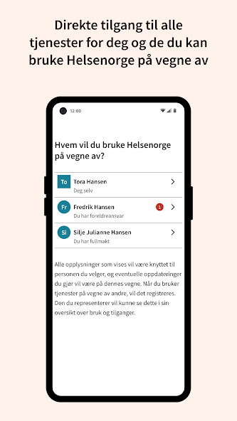 Helsenorge screenshot 3