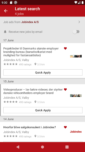 Jobindex screenshot 1