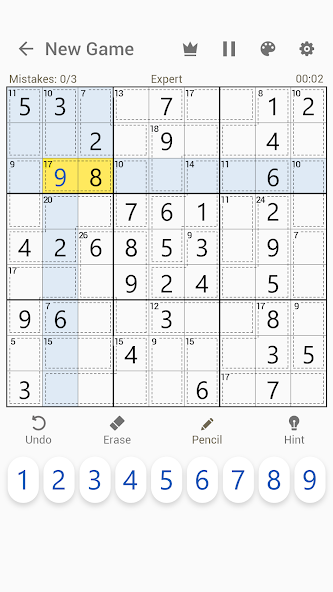Killer Sudoku screenshot 1