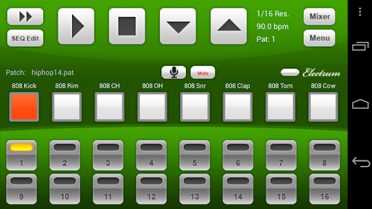 Electrum Drum Machine screenshot 1