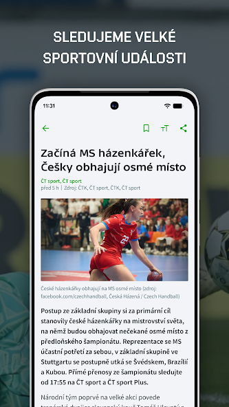ČT sport screenshot 4