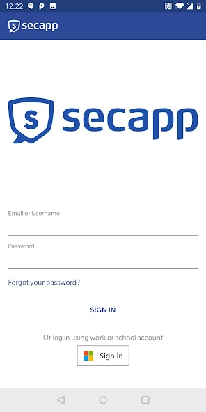 Secapp screenshot 1