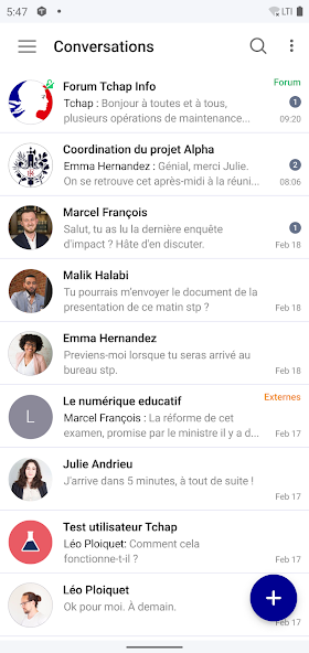 Tchap screenshot 2