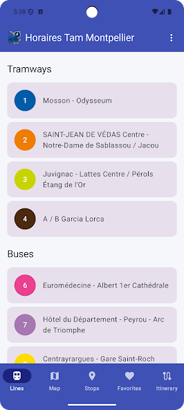 Horaires TAM Montpellier