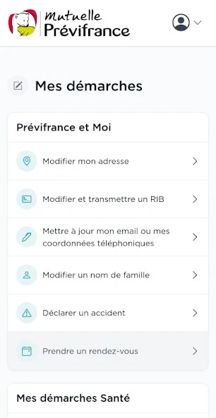 Prévifrance screenshot 2