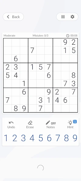 Sudoku screenshot 1