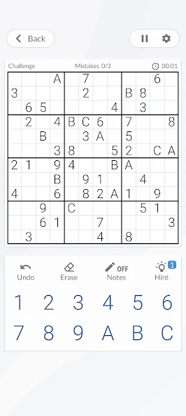 Sudoku screenshot 2