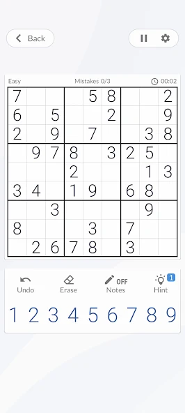 Sudoku screenshot 3
