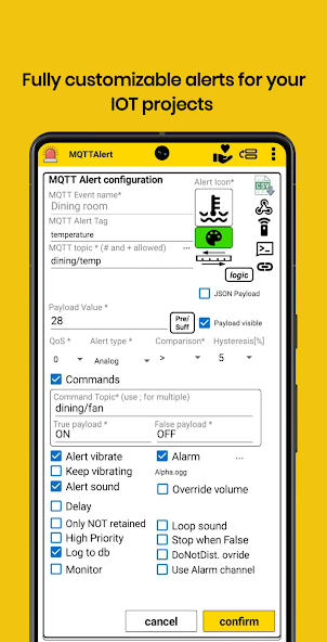 MQTTAlert screenshot 2