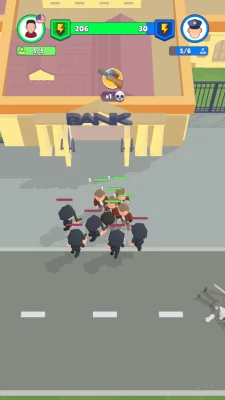 Merge Gangster Heist vs Police gameplay screenshot 4