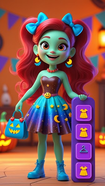 Halloween Girl Makeup screenshot 2