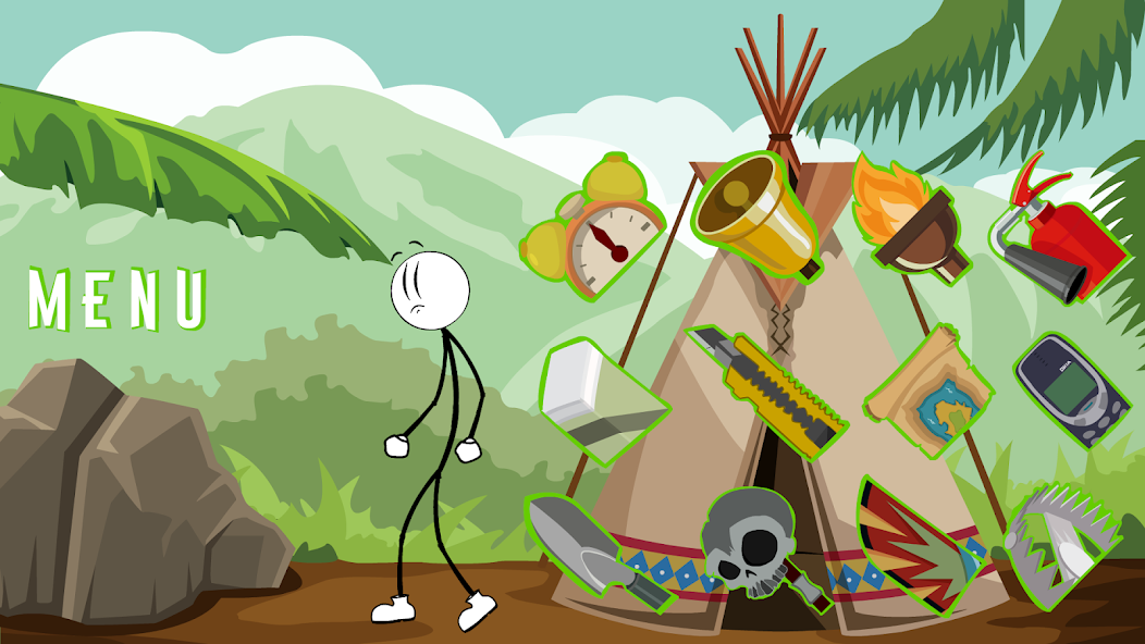 Stickman Escaping the Island screenshot 1