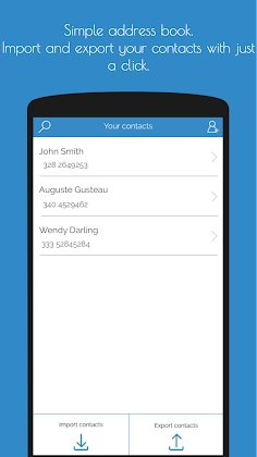 SIM Contacts Manager 3.1 screenshot 1