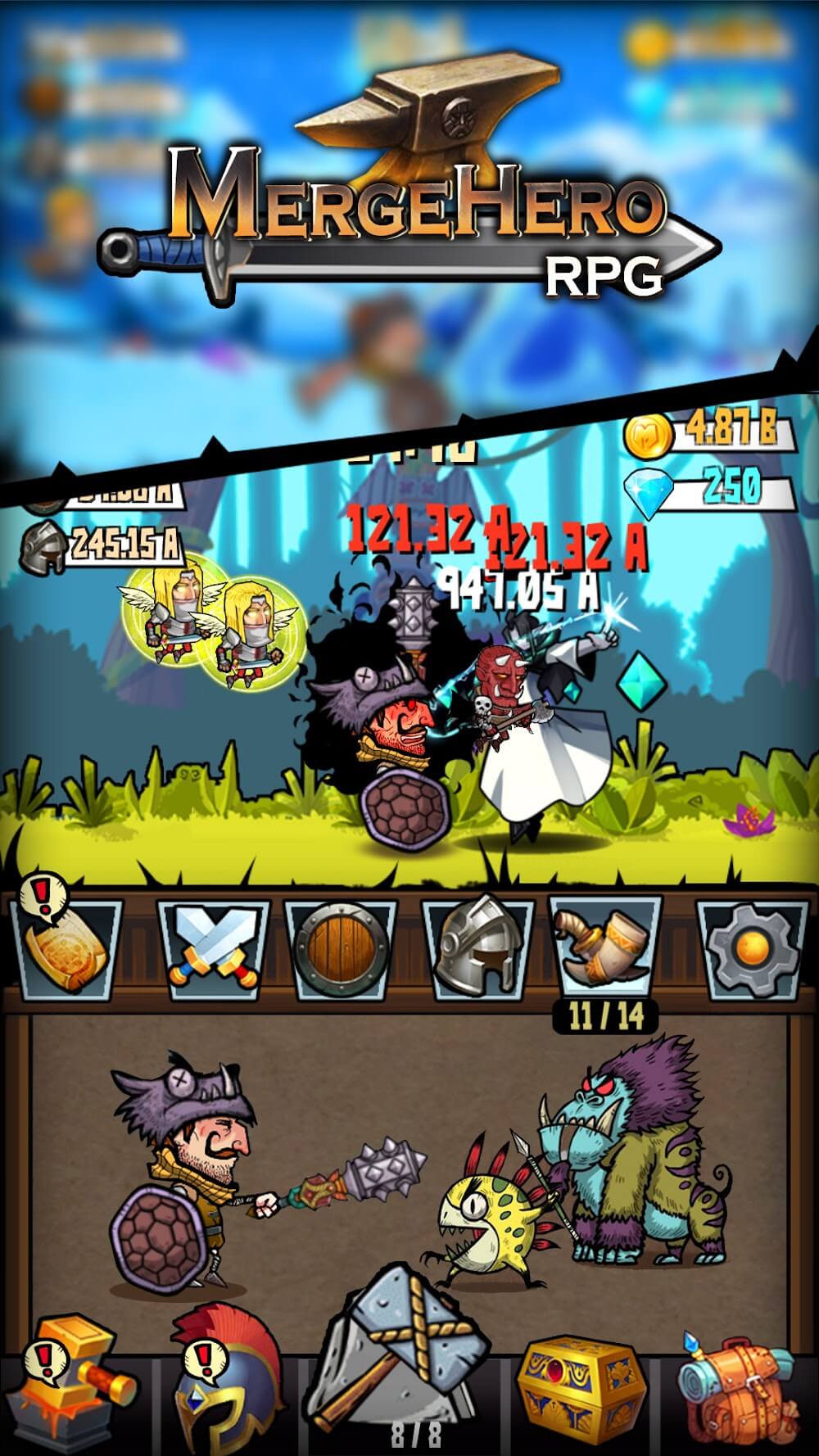 Idle Games: RPG Merge Hero screenshot 3