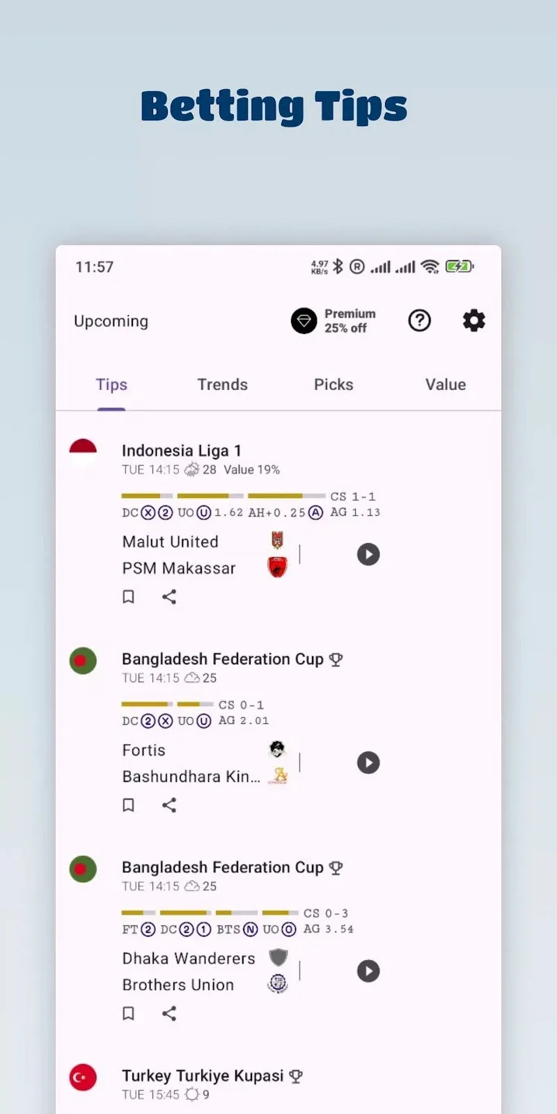 Soccer Betting Tips screenshot 3