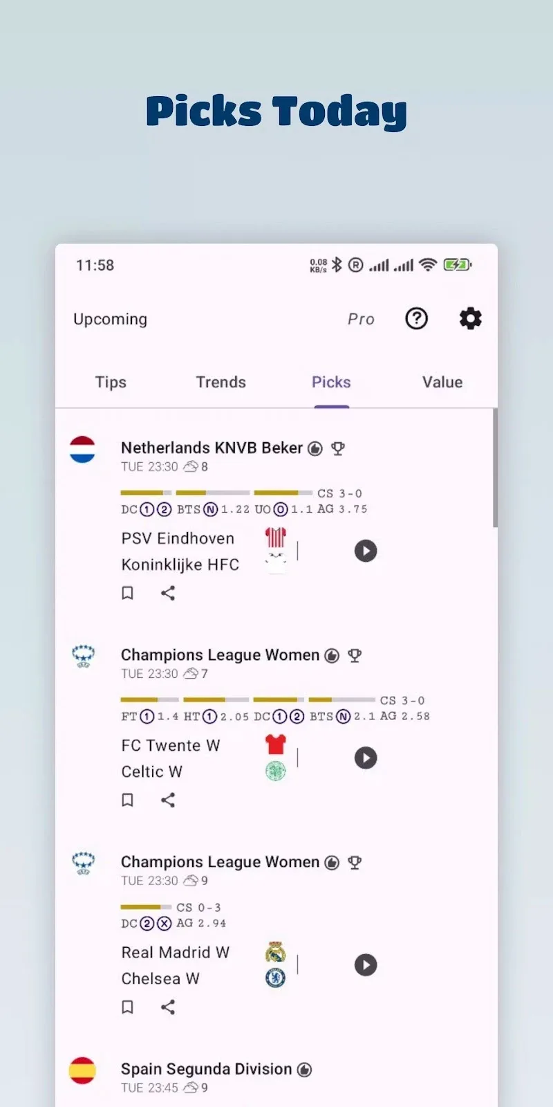 Soccer Betting Tips screenshot 5