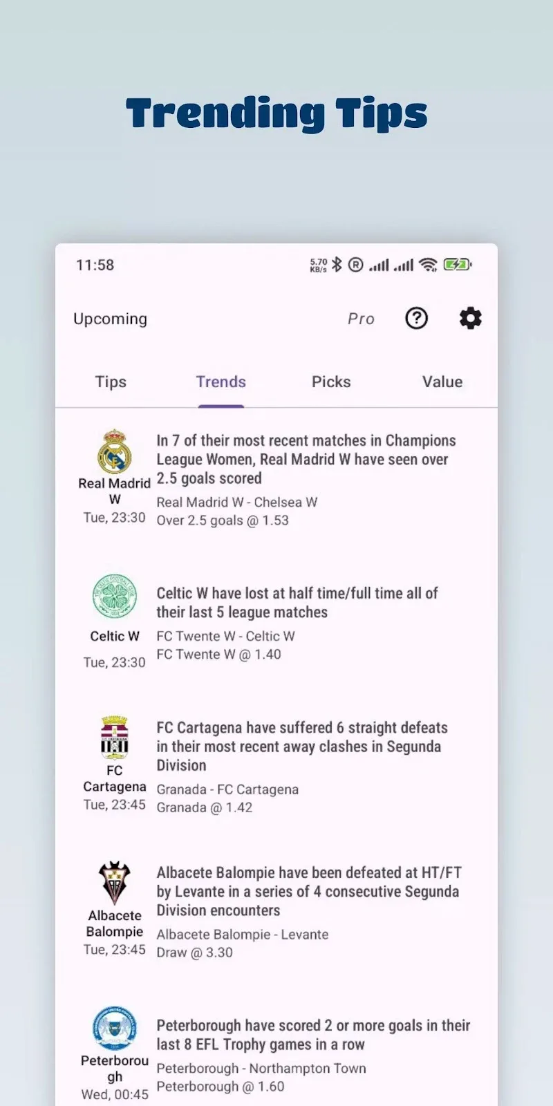 Soccer Betting Tips screenshot 6