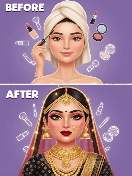 Dulhan Makeup Dress Up Game screenshot 2