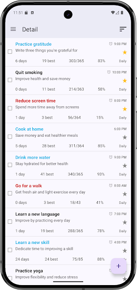 Goal Tracker screenshot 1