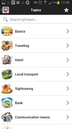 Travel Interpreter Phrasebook 3.2.5 screenshot 2
