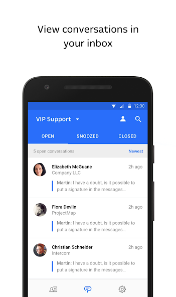 Intercom screenshot 2