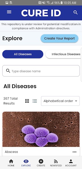 CURE ID screenshot 2