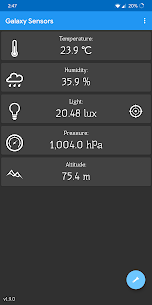 Galaxy Sensors screenshot 1