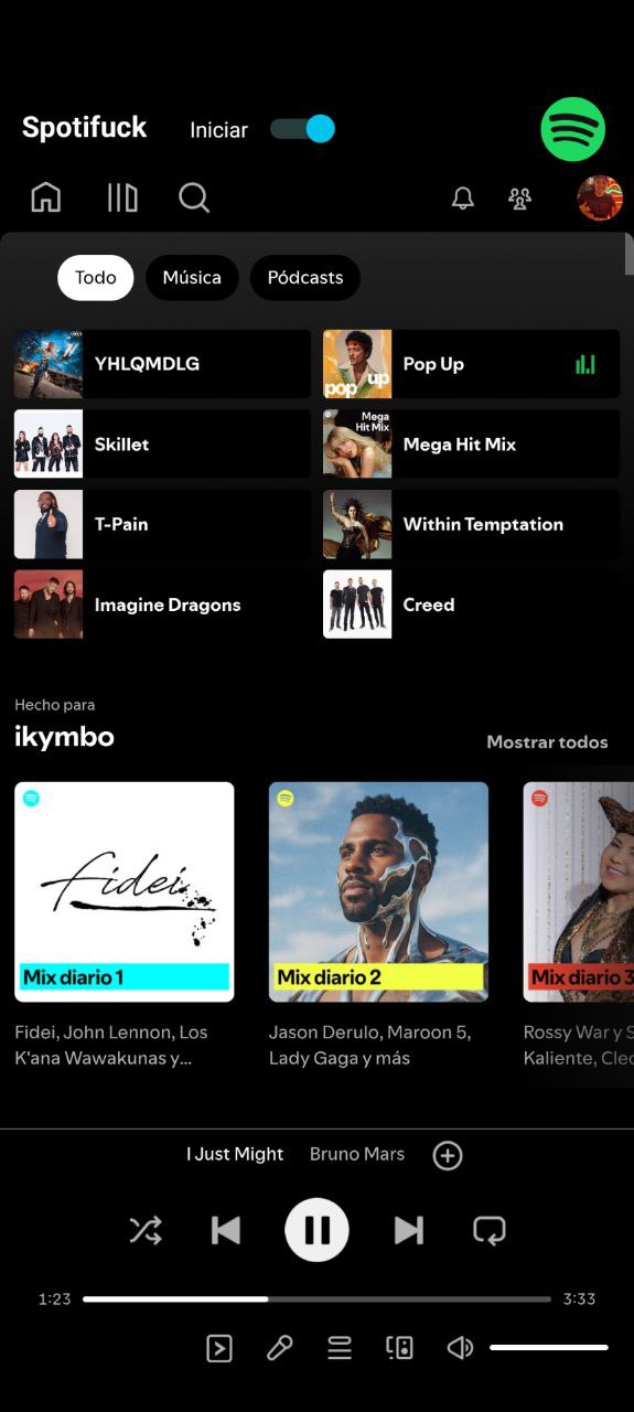Spotifuck screenshot 4