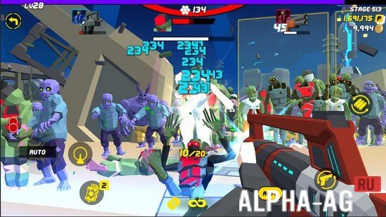 Взломанный Gun shot zombie screenshot 4