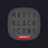 Matte Black SQUIRCLE Icons