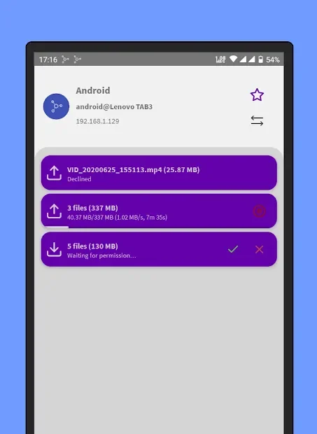 Warpinator for Android