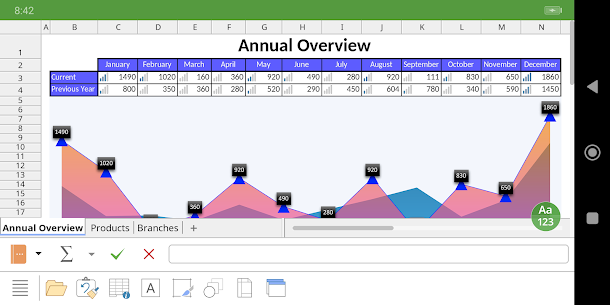 Office NX: PlanMaker screenshot 1