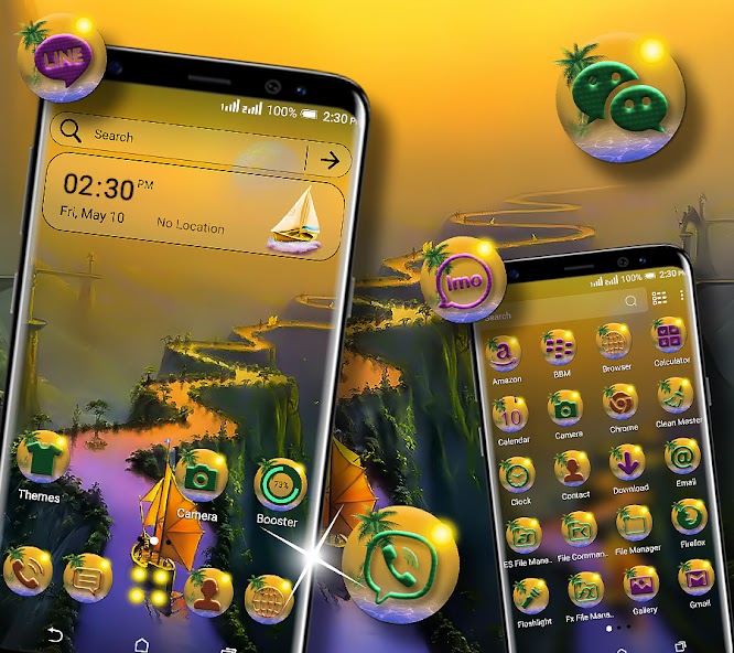Mystery River Launcher Theme screenshot 1