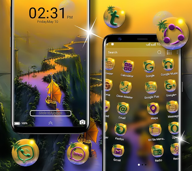 Mystery River Launcher Theme screenshot 4