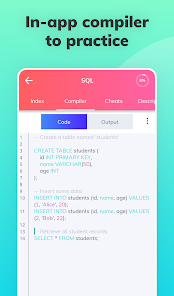Learn SQL screenshot 2