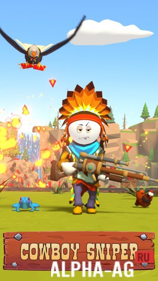 Stickman Sniper Western Gun screenshot 2