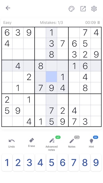 Sudoku screenshot 2