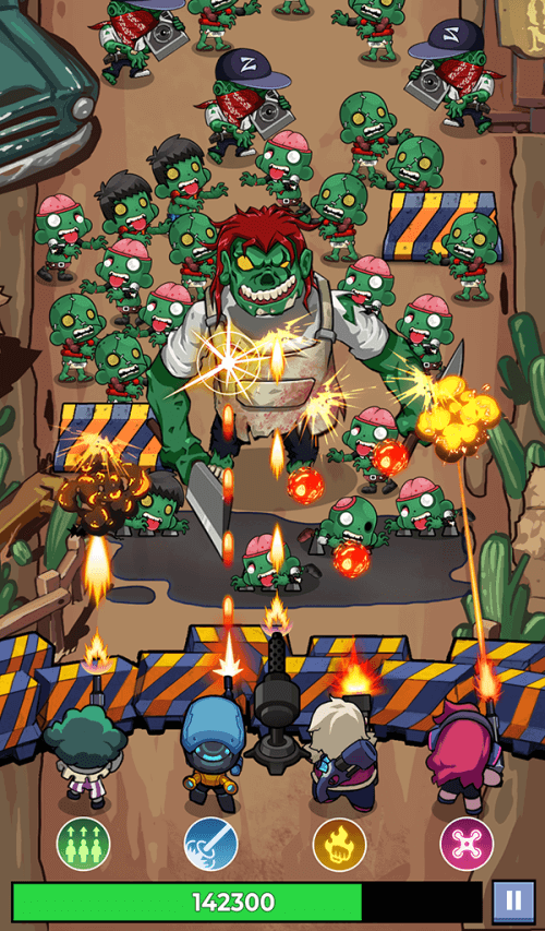 Zombie Survival: Idle Defense gameplay screenshot 3
