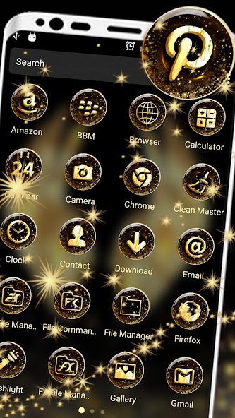 Golden Angel Wings Theme Launcher screenshot 2