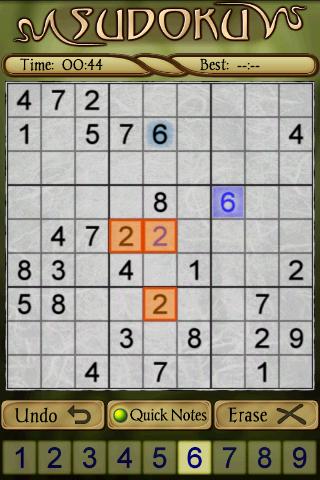 Sudoku screenshot 2