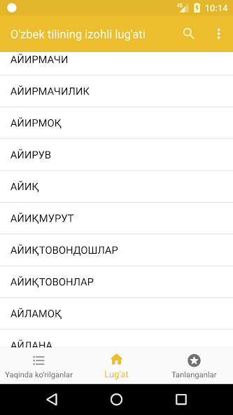 Uzbek Explanatory Dictionary screenshot 2