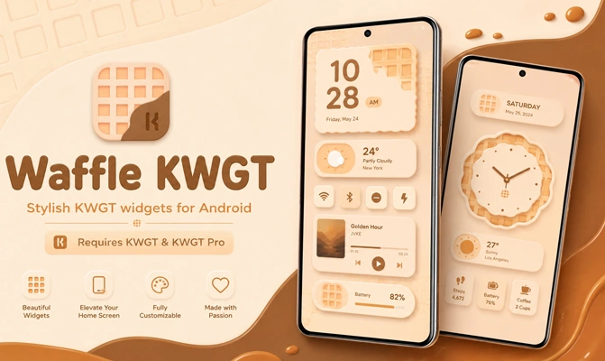 Waffle KWGT 4.0 screenshot 1